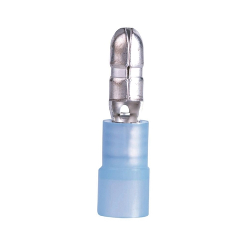 GB 20-163M Bullet Splice Disconnect Terminal, 600 V, 16 to 14 AWG Wire, 5/32 in Stud, Blue