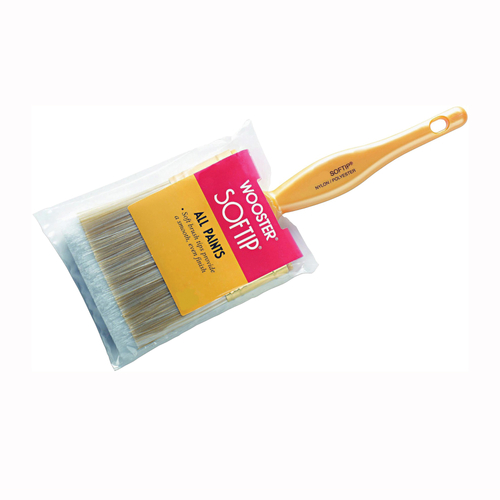 WOOSTER Q3108-2-1/2 Paint Brush, 2-1/2 in W, 2-7/16 in L Bristle, Nylon/Polyester Bristle