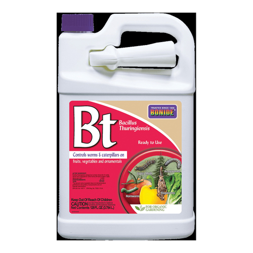 Bonide GARDEN NATURALS B70 807 RTU Thuricide, Liquid, Spray Application, 1 gal