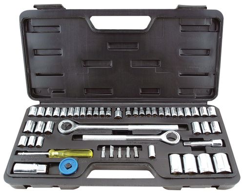 GreatNeck SCS52 Ratchet and Socket Set, 1/4 in and 3/8 in Drive Size