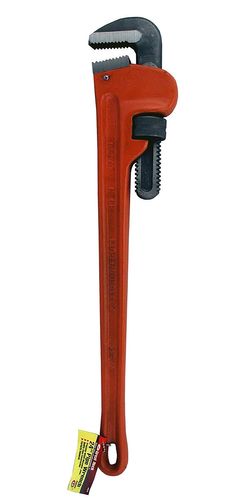 GreatNeck PW24 Pipe Wrench, 3.1 in Jaw, 24 in L, Precision Milled Jaw, Steel