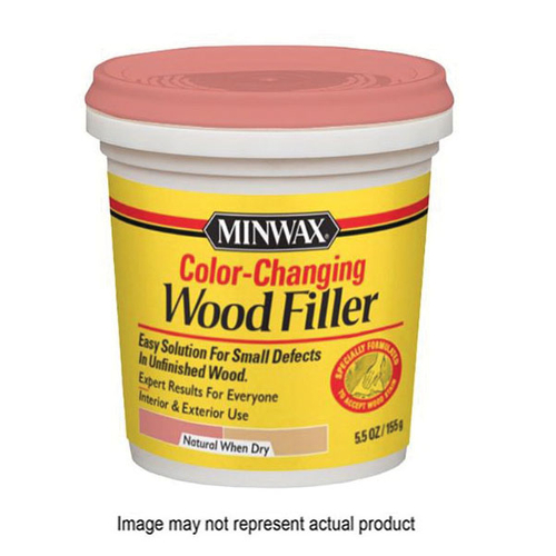 Minwax 448700000 Wood Filler, Liquid, Natural, 8 oz