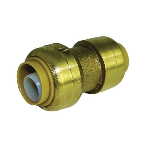 SharkBite U009LFA Tube Coupling, 1/2 x 3/8 in, Brass, 200 psi Pressure