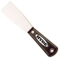 HYDE Black & Silver 02150 Putty Knife, 1-1/2 in W Blade, HCS Blade, Nylon Handle