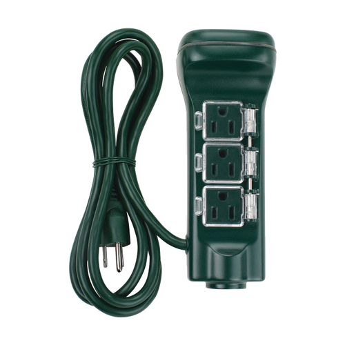 PowerZone ORCDTSTK6 Timer Touch and Ground Stake, 15 A, 125 V, 1875 W, 6-Outlet