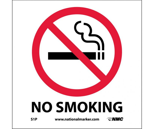 SIGN 7"X7" P/S "NO SMOKING....