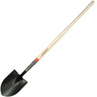 Razor-Back 45520 Round Point Shovel with Open Back and Wood Handle