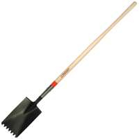 Razor-Back 46141 Notched Roofing Tool Shovel with Shingle Remover, Wood Handle