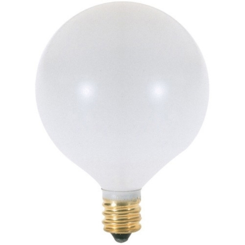 LAMP 25W G16.5 CAND GLOBE WHITE