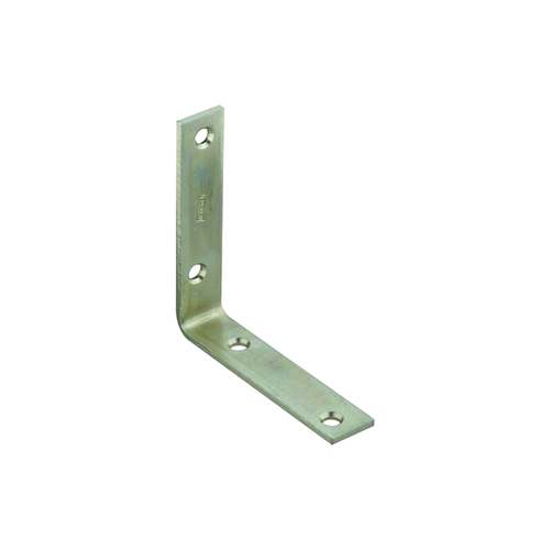 National 115BC Series N220-145 Corner Brace, 4 in L, 7/8 in W, Steel, Zinc, 0.12 Thick Material