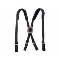 Klein 5717 Padded Suspenders, Black Cordura Nylon, Fully Adjustable