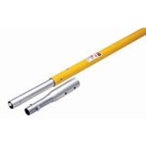 KRAFT TOOL CC674 Button Handle with Insert, 1-1/2 in Dia, 72 in L, Fiberglass