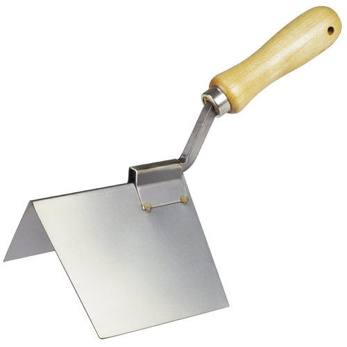 KRAFT TOOL DW621 Outside Corner Drywall Tool, 5 in L x 4 in W Stainless Steel Blade, Tapered Blade