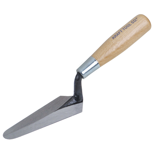 KRAFT TOOL GG445 Brick Trowel, 5 in L Blade, Steel Blade, Wood Handle