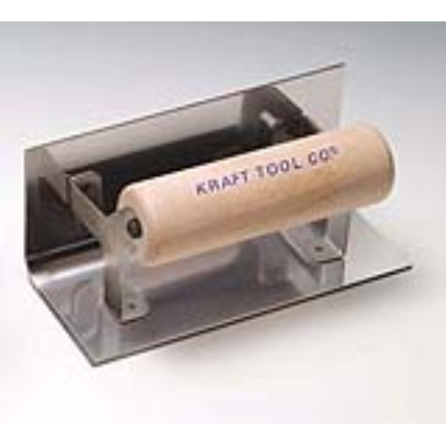 KRAFT TOOL CF124 Tool, 6 in L x 2-1/2 in W Stainless Steel Blade, 2-1/2 in Lip, Wood Handle
