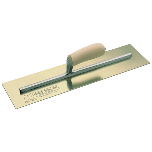 KRAFT TOOL CF533 Cement Trowel, 16 in L x 4 in W Stainless Steel Blade, Wood Handle