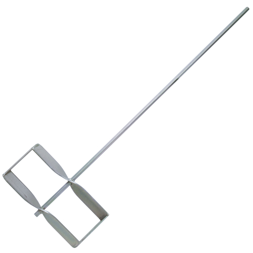 KRAFT TOOL DC307 Mud Mixer, 7/16 in Dia Shaft, Paddle Head, 4 in H Head, Aluminum