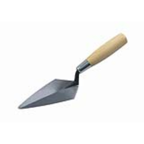 KRAFT TOOL Hi-Craft Series HC150 Brick Trowel, 5 in L Blade, Carbon Steel Blade, Wood Handle