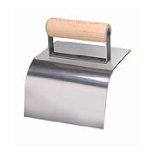 KRAFT TOOL CF193 Curb Tool, 6 in L Blade, 5 in W Blade, Stainless Steel Blade, Wood Handle