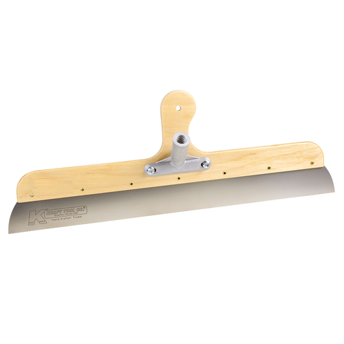 KRAFT TOOL GG604 Smoother with Built-In Handle, 24 in L Blade, Stainless Steel Blade, Wood Handle