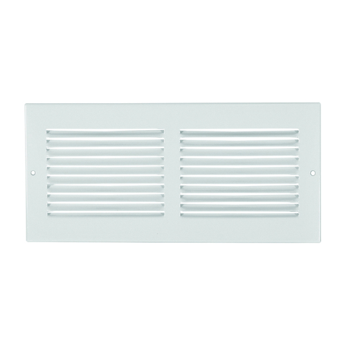 Imperial RG0375 Sidewall Grille, 13-1/4 in L, 5-1/4 in W, Steel, White