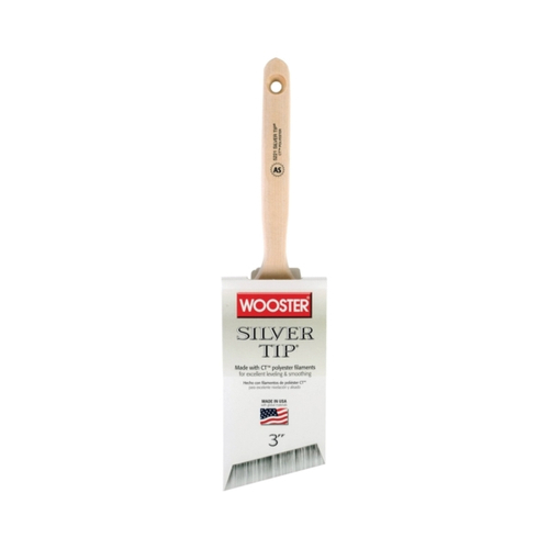 WOOSTER 5221-3 Paint Brush, 3 in W, 2-15/16 in L Bristle, Polyester Bristle, Sash Handle