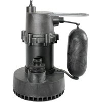 Little Giant 5.5-ASP Series 505700 Sump Pump, 8.5/10.4 A, 115 V, 0.25 hp, 1-1/4 in Outlet, 20 gpm
