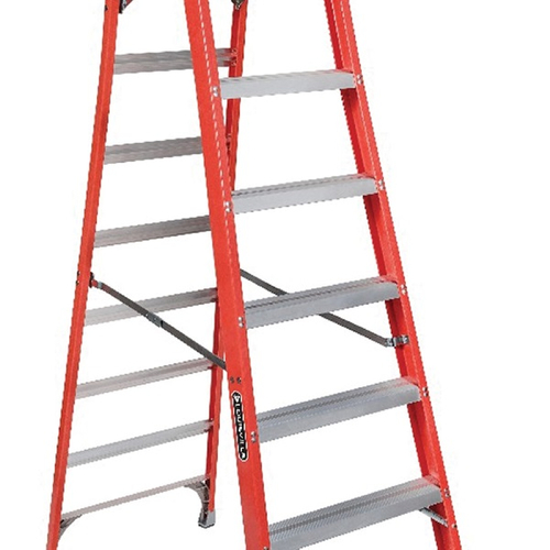 Louisville FXP1700 Series FXP1708 Pinnacle Pro Platform Step Ladder, 68 in Stand H, 300 lb, Type IA