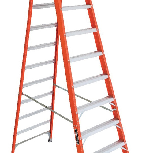 Louisville FXP1700 Series FXP1710 Pinnacle Pro Platform Step Ladder, 91 in Stand H, 300 lb, Type IA
