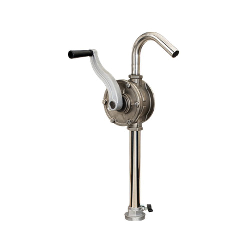 LUMAX LX-1323 Rotary Barrel Pump, 1 in Outlet, 5 gpm, Stainless Steel