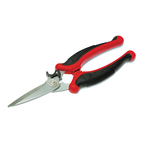 Crescent Wiss WEZSNIP Utility Snip, 8-1/2 in OAL, Straight Cut, Stainless Steel Blade, Cushion-Grip 