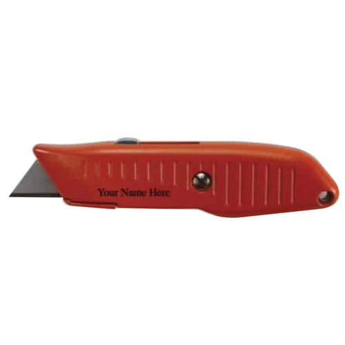 LUTZ TOOL 38201 Utility Knife, Zinc Blade, Orange Handle