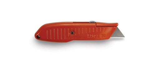 LUTZ TOOL 38205 Utility Knife, Zinc Blade, Red Handle