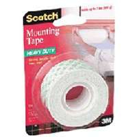 3M Scotch Heavy Duty Foam Mounting Tape, 1-Inch by 50-Inch