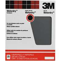 3M Wetordry Sanding Sheets, 220A-Grit, 9-Inch by 11-Inch