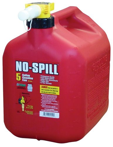 GAS CAN 5GL RED PL NO-SPILL