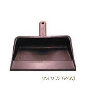 MAGNOLIA BRUSH #3 Dustpan Dustpan, 12 in W, Plastic, Gray