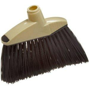 MAGNOLIA BRUSH 463 Angle Broom, 12 in Sweep Face, 6-3/4 in L Trim, Black Plastic Bristle