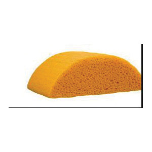 MAGNOLIA BRUSH 595 Half-Round Sponge, 7-1/2 in L, 4-1/2 in W, 2-3/4 in Thick, Polyester