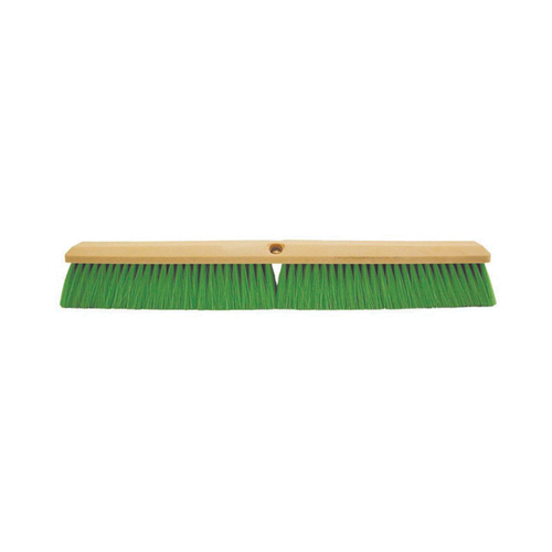 MAGNOLIA BRUSH 2136-N Fine Concrete Brush, 36 in OAL, Nylon Bristle, Green Bristle, Plastic Handle