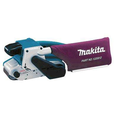 Makita 9903 Belt Sander, 8.8 A, 21 in L x 3 in W Belt, Abrasive Belt, Rear, Side Handle, 6 ft L Cord