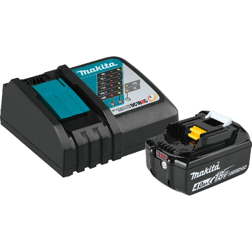 Makita LXT BL1840BDC1 Battery and Charger Starter Pack, 18 V Battery, 4 Ah, 40 min Charging