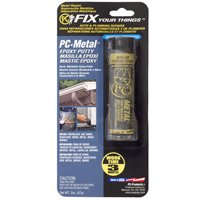 PC Products PC-Metal Moldable Epoxy Putty, 2 oz Stick, Dark Gray