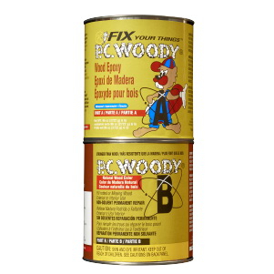 PROTECTIVE COATING PC-WOODY 128336 Epoxy, Light Brown Part B/White Part A, Paste, 96 oz Can