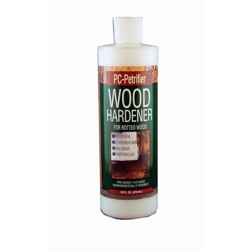 PROTECTIVE COATING PC-PETRIFIER 16444 Wood Hardener, Liquid, Milky White, 16 oz