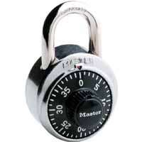 Master Lock 1500D Dial Combination Lock, 1-7/8-inch, Black