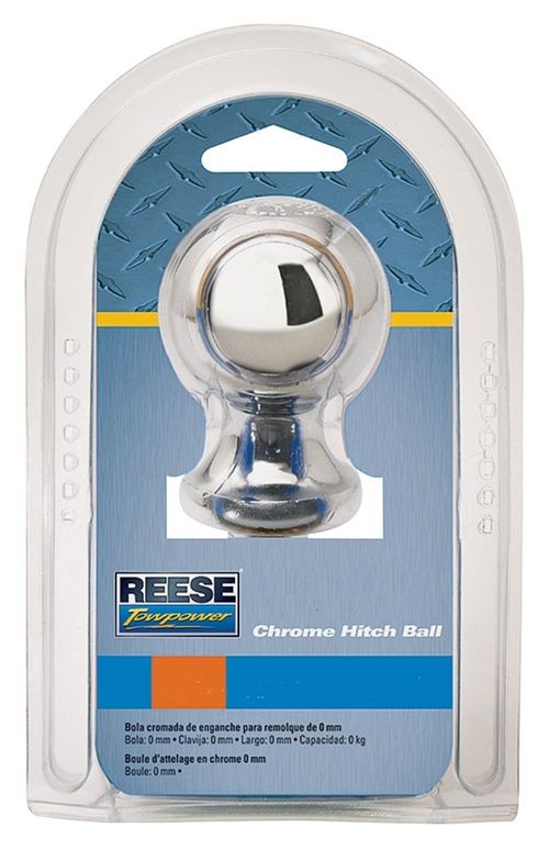 REESE TOWPOWER 74022 Hitch Ball, 1-7/8 in Dia Ball, 1 in Dia Shank, 2000 lb Gross Towing, Steel