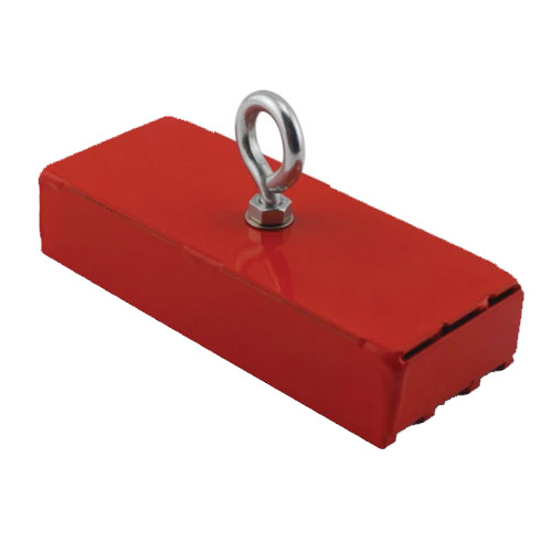 Magnet Source 370150 Holding and Retrieving Magnet, 5 in L, 2 in W, 1.062 in H, Steel