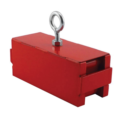Magnet Source 370225 Holding and Retrieving Magnet, 5 in L, 2 in W, 2 in H, Steel