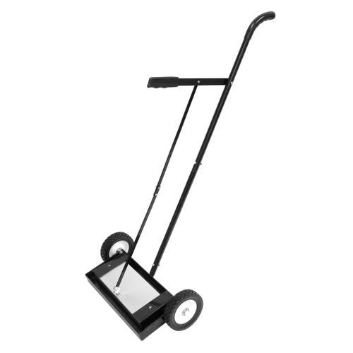 Magnet Source MFSM14RX Magnetic Sweeper with Release, 14 in W Cleaning Path, Black/Silver